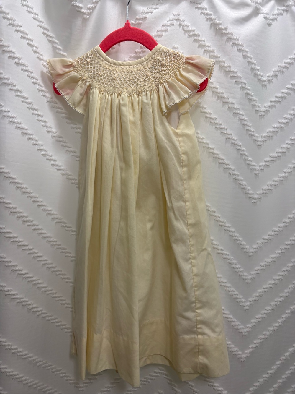 Classic Yellow Smocked Girls' Dress